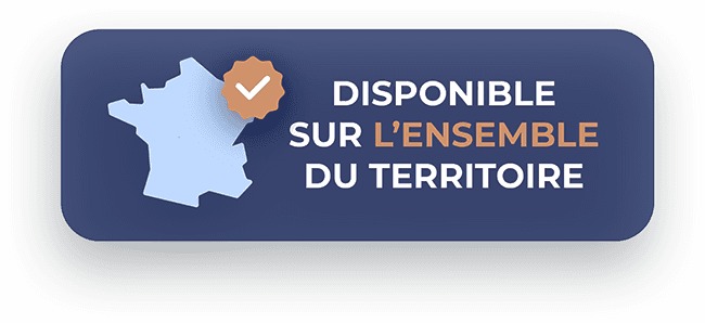 Disponible sur l'ensemble du territoire